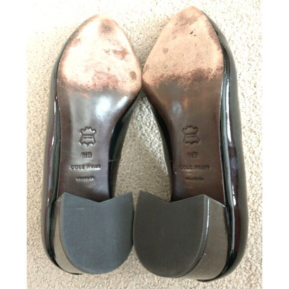 Cole Haan Women's Pumps Block Heel Black Patent Leather W07304 - Size 8.5B - Picture 9 of 9